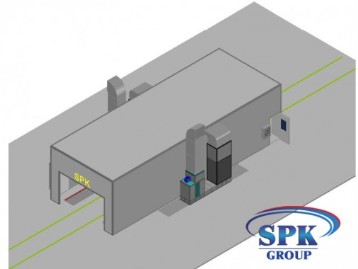 Окрасочно-сушильная камера для металлоконструкций SPK GROUP