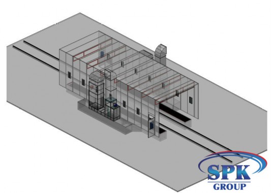 Окрасочно-сушильная камера для металлоконструкций SPK GROUP