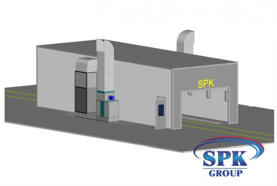 Окрасочно-сушильная камера для металлоконструкций SPK GROUP