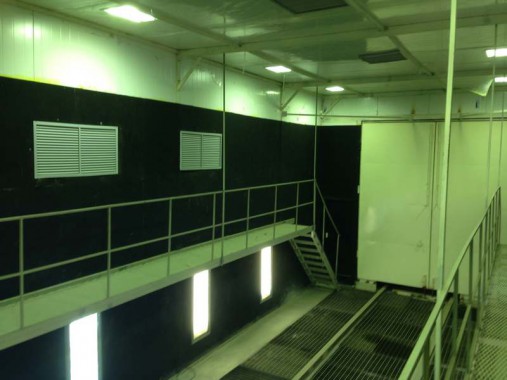 Покрасочно-сушильная и дробеструйная камера для РЖД