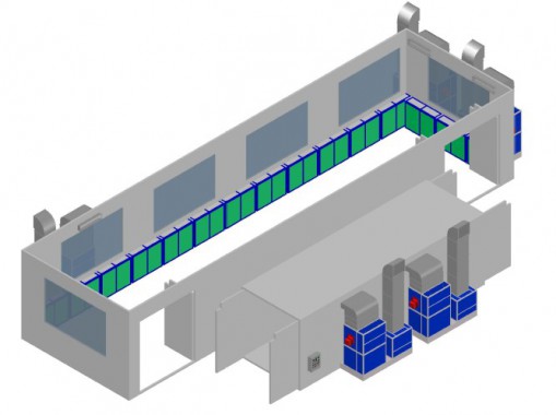 Модернизация покрасочно-сушильной камеры для военной техники SPK GROUP