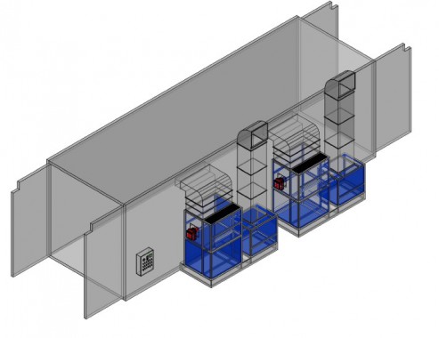 Модернизация покрасочно-сушильной камеры для военной техники SPK GROUP
