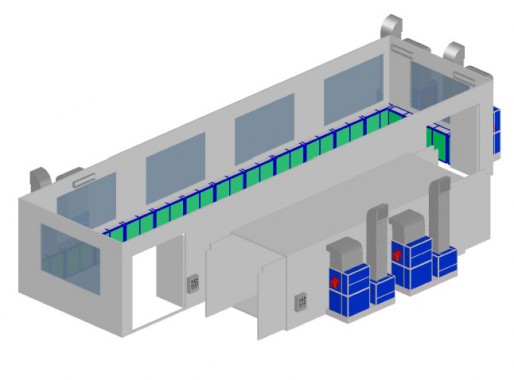 Модернизация покрасочно-сушильной камеры для военной техники SPK GROUP