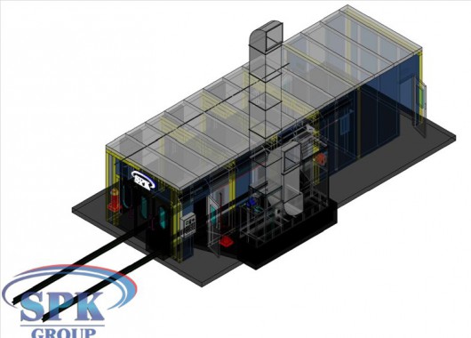 Окрасочно-сушильная камера тупикового типа SPK GROUP 