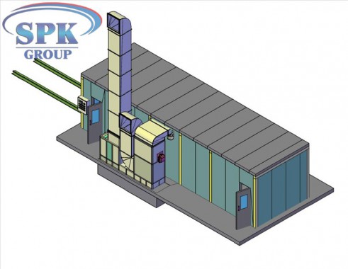 Окрасочно-сушильная камера тупикового типа SPK GROUP 