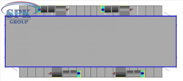 Окрасочная проходная камера для троллейбусов SPK-22.6.5 Окрасочная проходная камера для троллейбусов SPK GROUP