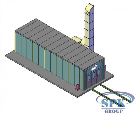 Окрасочно-сушильная камера тупикового типа SPK GROUP 