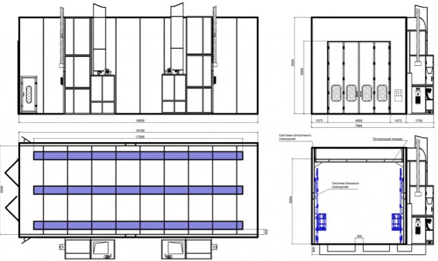 Проект камеры окраски SPK GROUP для грузовиков