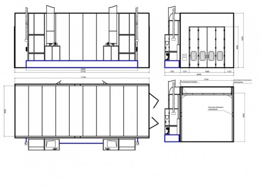 Малярная камера для грузовых автомобилей SPK-17.6.5 РОССИЯ Проект малярной камеры SPK GROUP для грузовиков
