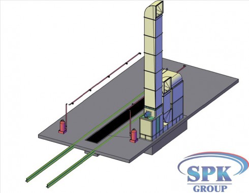 Окрасочно-сушильная камера тупикового типа SPK GROUP 