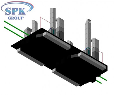 Проходная покрасочно-сушильная камера для сельскохозяйственной техники SPK-20.6.5 Проходная покрасочно-сушильная камера для сельскохозяйственной техники SPK GROUP
