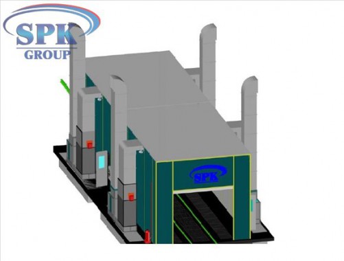 Проходная покрасочно-сушильная камера для сельскохозяйственной техники SPK-20.6.5 Проходная покрасочно-сушильная камера для сельскохозяйственной техники SPK GROUP
