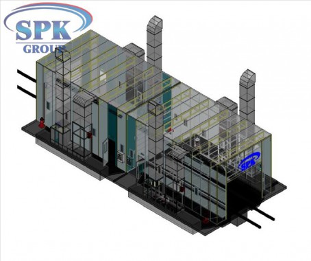 Проходная покрасочно-сушильная камера для сельскохозяйственной техники SPK-20.6.5 Проходная покрасочно-сушильная камера для сельскохозяйственной техники SPK GROUP