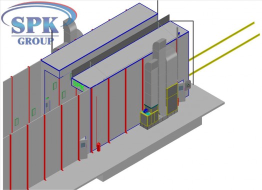 Комплекс по подготовке и окраске грузовиков проходного типа SPK GROUP