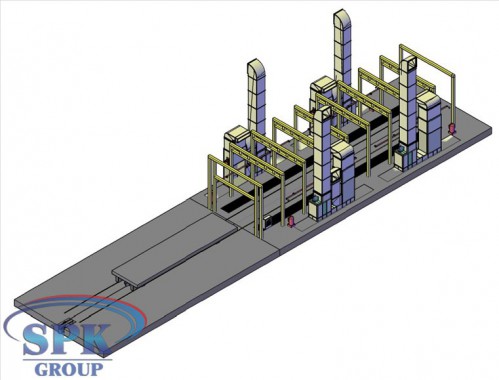 Окрасочно-сушильная камера тупикового типа SPK GROUP