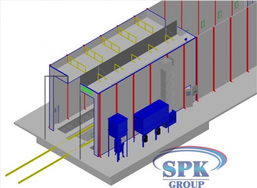 Комплекс по подготовке и окраске грузовиков проходного типа SPK GROUP