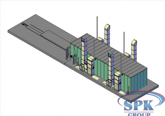 Окрасочно-сушильная камера тупикового типа SPK GROUP
