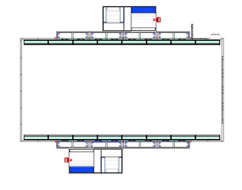 Покрасочно-сушильная камера для грузового транспорта SPK-12х5х5 Окрасочно-сушильная камера SPK GROUP для грузовиков