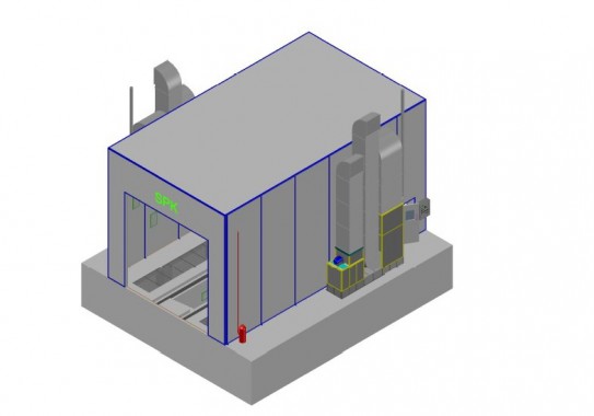Промышленная подготовительная камера для спецтехники SPK GROUP