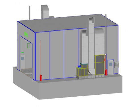 Промышленная подготовительная камера для спецтехники SPK GROUP