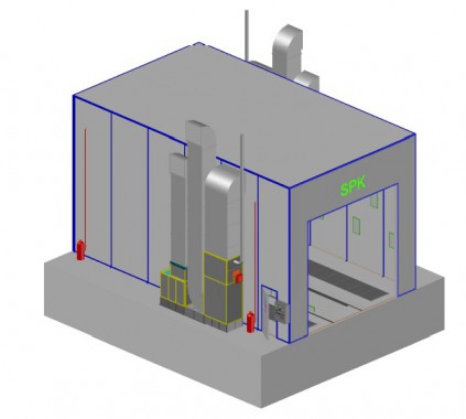 Промышленная подготовительная камера для спецтехники SPK GROUP