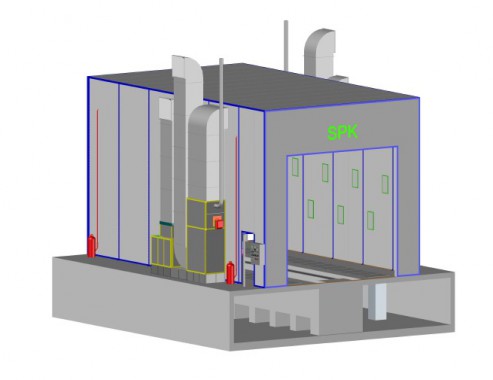 Промышленная подготовительная камера для спецтехники SPK GROUP