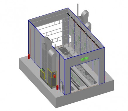 Промышленная подготовительная камера для спецтехники SPK GROUP
