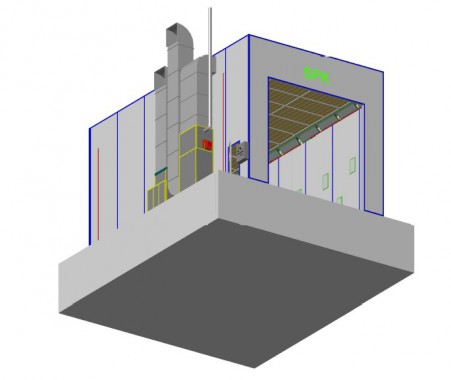 Промышленная подготовительная камера для спецтехники SPK GROUP