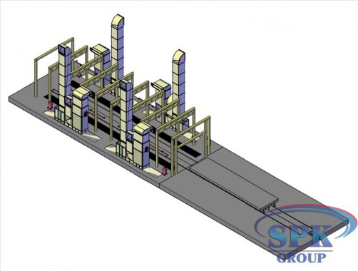 Окрасочно-сушильная камера тупикового типа SPK GROUP