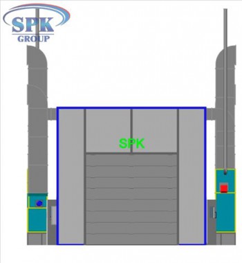 Проходная покрасочно-сушильная камера для троллейбусов SPK GROUP
