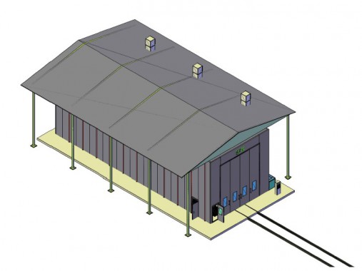 Покрасочно-сушильная камера для вагонов в уличном исполнении SPK GROUP