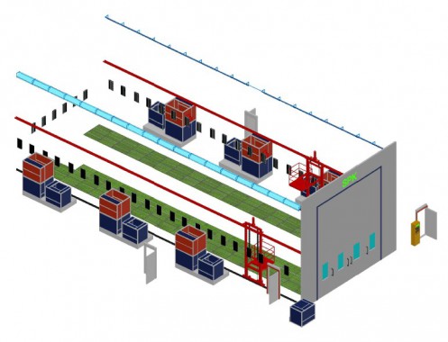 Покрасочно-сушильная камера уличной установки для цистерн SPK 24x8x7 Покрасочно-сушильная камера уличной установки для цистерн SPK GROUP