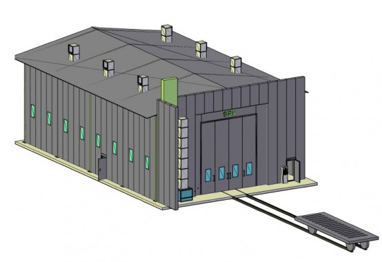 Покрасочно-сушильная камера уличной установки для цистерн SPK 24x8x7 Покрасочно-сушильная камера уличной установки для цистерн SPK GROUP