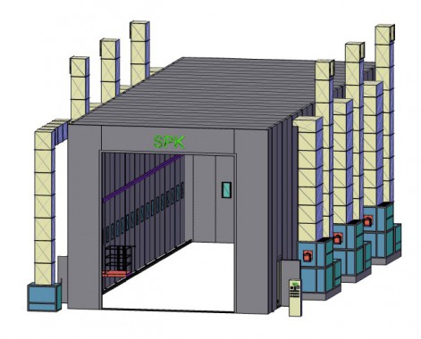 Покрасочно-сушильная камера уличной установки для цистерн SPK 24x8x7 Покрасочно-сушильная камера уличной установки для цистерн SPK GROUP