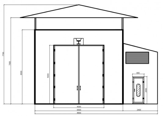 Камера окраски уличного типа совмещенная с дробеструйной SPK GROUP