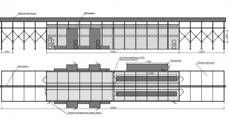 Камера окраски уличного типа совмещенная с дробеструйной SPK GROUP