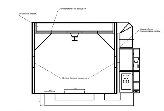 Камера окраски уличного типа совмещенная с дробеструйной SPK GROUP
