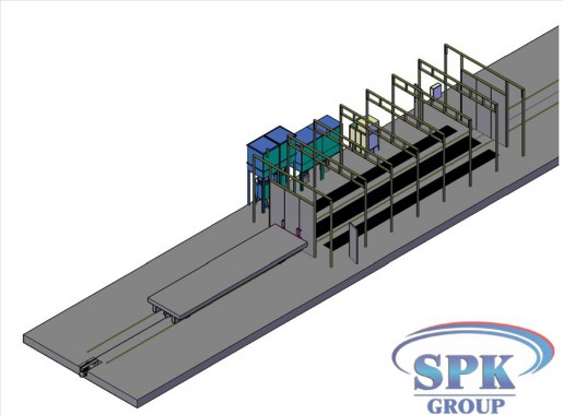 Окрасочно-сушильный комплекс для металлоконструкций проходного типа SPK-30.6.5 Окрасочно-сушильный комплекс для металлоконструкций проходного типа SPK GROUP