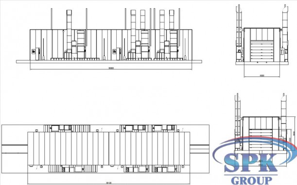 Окрасочно-сушильный комплекс для металлоконструкций проходного типа SPK-30.6.5 Окрасочно-сушильный комплекс для металлоконструкций проходного типа SPK GROUP