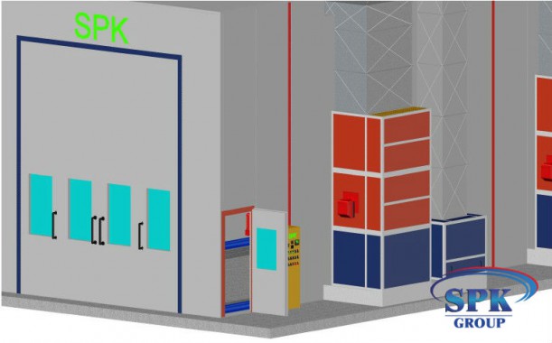 Окрасочно-сушильная камера для блочных конструкций SPK GROUP