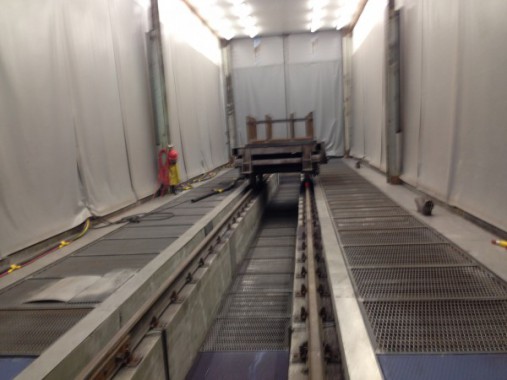 Монтаж дробеструйных камер