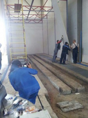 Строительство моечной камеры на Заводе по производству дизельных двигателей GEVO. Строительство моечной камеры на Заводе по производству дизельных двигателей GEVO.