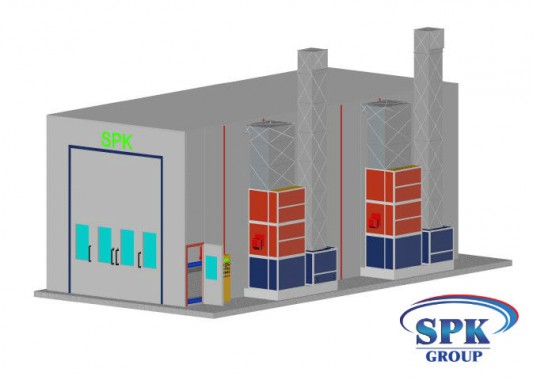 Окрасочно-сушильная камера для блочных конструкций SPK GROUP