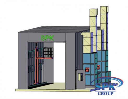 Окрасочно-сушильная камера для блочных конструкций SPK GROUP
