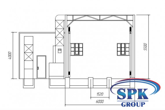 Окрасочно-сушильная камера тупикового типа SPK GROUP