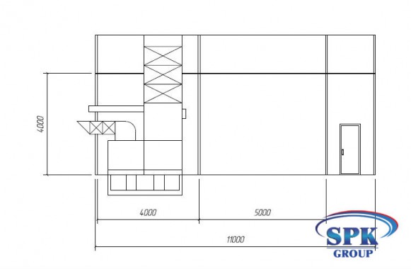Окрасочно-сушильная камера тупикового типа SPK GROUP