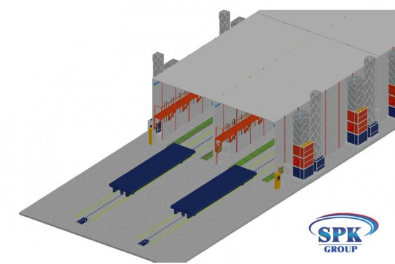 Комплекс окрасочно-сушильных камер с большой проходимостью SPK 32x14x6 Комплекс окрасочно-сушильных камер с большой проходимостью SPK GROUP