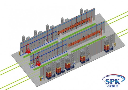 Комплекс окрасочно-сушильных камер с большой проходимостью SPK 32x14x6 Комплекс окрасочно-сушильных камер с большой проходимостью SPK GROUP