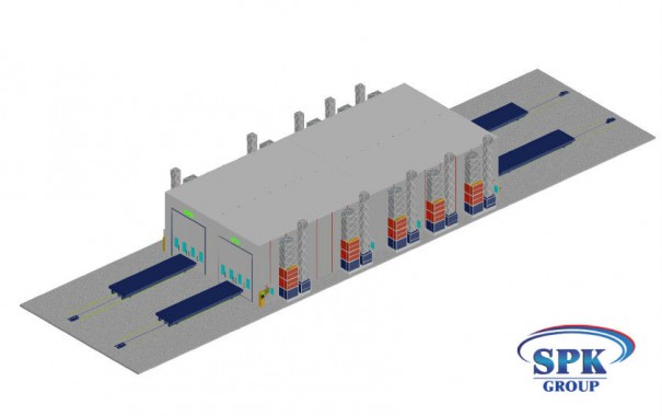 Комплекс окрасочно-сушильных камер с большой проходимостью SPK 32x14x6 Комплекс окрасочно-сушильных камер с большой проходимостью SPK GROUP