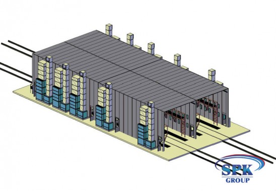 Комплекс окрасочно-сушильных камер с большой проходимостью SPK 32x14x6 Комплекс окрасочно-сушильных камер с большой проходимостью SPK GROUP